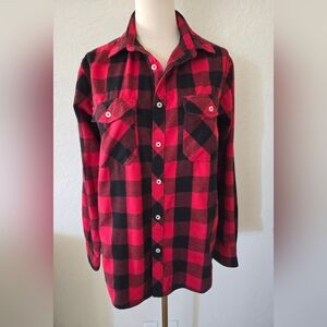 Made in Italy Black Red shirt Size M